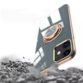 Miniatyrbild 8 av 9: Lyxigt stilfullt skal iPhone 12 Pro Max med ringstativfunktion Guld Ljusrosa[ee] LightPink one size