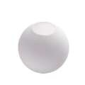 Pikkukuva 8 / 10: Mattavalkoinen lasikupu lampunvarjostimen vaihto pyöreä suojus 15cm One size