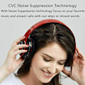 Pikkukuva 2 / 5: Peliheadsetit Bluetooth-surround-äänellä Stereo Langattomat nappikuulokkeet USB-liitännällä ja mikrofonilla Värikkäät valot PC-kannettavan headsetti (valkoinen)