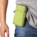 Pikkukuva 5 / 5: Matkapuhelimen vyölaukku, crossbody-matkapuhelinlompakko, ulkoilu nylon olkalaukku, vyölenkillä ja karabiinihaalla, vihreä green 9*16.5*3.0CM