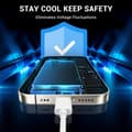 Miniatyrbillede 3 af 5: USB C til USB C Hurtig Opladerkabel 60W Type C Kompatibel med iPhone 15 16 Android Telefoner 3-pak 1 Meter