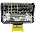 Miniatyrbillede 2 af 5: 204W 8600 LM LED Arbejdslampe Lommelygte til Dewalt XR 18V 20V Lithium Batteri