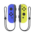 Pikkukuva 1 / 3: NS Switch vasen ja oikea ohjain Joycon-ohjain Switch Bluetooth-ohjain kaukokäynnistyksellä ja rannehihnalla Sähkönsininen ja g{EE} Electric blue and yellow