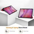 Miniatyrbild 4 av 5: Fodral för Lenovo Tab TB311FU Anti-Drop Läderställ Tablet Skydd Flerfärgad{hh] Multicolor Red