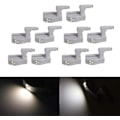 Miniatyrbillede 2 af 5: 10 stk. LED Skabslys Universal Garderobehængsel Sensor Lampe Køkken Cold white
