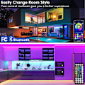 Pikkukuva 2 / 5: 20m LED-valot Bluetooth RGB-valot LED-nauhavalot