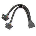 Pikkukuva 4 / 5: 2-in-1 OBD2 -jatkokaapeli OBDII uros - 2 naarasjakajaan auton tietokoneen liitäntämuunnin {ee]