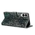 Miniatyrbilde 2 av 4: Frostet Lærveske for Mandala Emed Retro Telef{ee} Green For Samsung Galaxy S25 Edge 5G