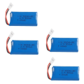 Miniatyrbild 1 av 4: 4 st laddningsbara Lipo-batterier 3,7v, 500mAh för Rc Quadricopter drönare HUBSAN X4 H107L H107C H107D H107 V252 JXD 385