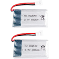 Miniatyrbild 1 av 3: 2 st 3,7 V, 600 mAh uppladdningsbart lipobatteri för Rc Quadricopter drönare Syma X5 X5C X5SC X5SW, Cheerson CX-30W, Skytech M68, Wltoys F949
