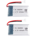 Pikkukuva 1 / 3: 2 kpl 3,7 V, 600 mAh ladattava LiPo-akku Rc Quadcopter -droneille Syma X5 X5C X5SC X5SW, Cheerson CX-30W, Skytech M68, Wltoys F949