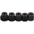 Miniatyrbillede 2 af 4: Sæt med 5 tandhjul 11T-12T-13T-14T-15T M1 | Til 1:8 Børsteløse RC Motorer Monster/Buggy/Truck | slidstærkt metal, til modelbygning, sort