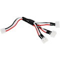 Pikkukuva 3 / 4: 3-in-1 7.4V 2S Latauskaapeli | Sopii JJRC, WLtoys, SYMA Droneille | Lataa 3 akkua samanaikaisesti, musta, muovi