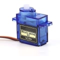 Pikkukuva 3 / 4: Micro 9G Servomoottori RC Helikoptereihin, Lentokoneisiin, Veneisiin & Robotteihin, Yhteensopiva Arduino, Raspberry Pi:n kanssa | 5 kappaleen pakkaus, sininen, muovi