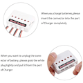 Miniatyrbild 4 av 4: 6 i 1 USB litiumbatteriladdare Universell batteriladdare för Hubsan H107D Syma X5C Quadcopter RC Helikopter Tillbehör