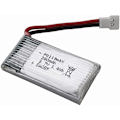 Miniatyrbild 3 av 4: 3.7v 380mAh LiPo Batteri 2 stycken Hubsan X4, H107c, H107d, H107L, Syma X11, X11C, HS170 | Idealisk för RC Quadcopters, RC helikoptrar, silver