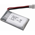 Miniatyrbillede 3 af 4: 3.7v 380mAh LiPo Batteri 2 styk Hubsan X4, H107c, H107d, H107L, Syma X11, X11C, HS170 | Ideel til RC Quadcopters, RC helikoptere, sølv