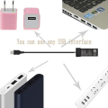 Miniatyrbillede 4 af 4: 70 cm Micro USB batteriopladningskabel til DJI Tello Drone Hurtigoplader adapterkabel, kompatibel med opladere med USB-interface