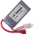 Pikkukuva 3 / 5: 2 LiPo-akkua 7.4V 2000mAh, T-liitin, 2-in-1-laturi | Sopii RC 9200, 9200E, 200E, 9202E, HM101, 9125, S920, S921, HB101