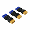 Miniatyrbillede 1 af 4: EC3 hun til XT60 han adapter til LiPO-batterier | Stik til droner og bilradio | Let og bærbar, 3 stykker, 39 mm * 18 mm