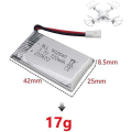 Pikkukuva 4 / 4: 3 osaa ladattavaa 3,7 V:n lipo-akkua, 720 mAh Rc Quadricopter -drone Syma X5 X5C X5SC X5SW, Cheerson CX-30W, Skytech M68, Wltoys F949