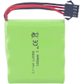Pikkukuva 2 / 4: Ladattava akku 7.4V 1000mAh SM-4P RC DE36W DE65:lle | SM-4P-liitin, helppo USB-lataus | Korkea kestävyys, kompakti muotoilu, vihreä