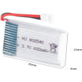 Pikkukuva 2 / 3: 2 kpl 3,7 V, 600 mAh ladattava LiPo-akku Rc Quadcopter -droneille Syma X5 X5C X5SC X5SW, Cheerson CX-30W, Skytech M68, Wltoys F949