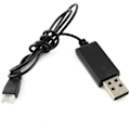 Miniatyrbillede 1 af 4: USB-ladekabel til Syma X5C RC quadcopter | Let at bruge | Fremstillet af kvalitetsplast og metal, sort, plast