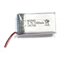 Pikkukuva 3 / 3: Sarja, jossa 4 litiumparistoa 3.7V 1000mAh 802540 | Suojakortilla | ESP32, Arduino, Nodemcu, Mallirakentamiseen, Hopea | 26X44X9 mm - 16.40 g
