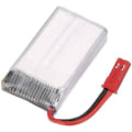 Miniatyrbild 4 av 4: Set med 2 batterier 3.7V 750mAh 25C | Kompatibel MJX X200 X300C X400 X500 X800 | Långvarig prestanda, Silver | Mått : 45x24x8 mm - Vikt : 16 gram