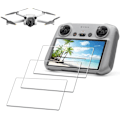 Miniatyrbild 2 av 5: Glasfilm för DJI Mini 3 Pro / DJI Mini 4 Pro - DJI RC2 RC 2 / DJI RC Fjärrkontroll Härdat Glas Skärmskydd Hårdhet 9H (3 stycken)