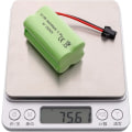 Miniatyrbillede 3 af 4: 4,8 V AA-batteri, 2400 mAh genopladeligt Ni-MH-batteripakke, SM 2P-stik til HY800 F1 F3 RC Båd RC Bus med SM 2P USB-ladekabel