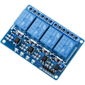 Pikkukuva 1 / 4: 4-kanavainen 5V relemoduuli - | Yhteensopiva UNO R3, Mega 1280, Arm DSP, PIC AVR, Raspberry Pi | Tila LED | Suuri teho