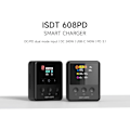 Miniatyrbillede 2 af 5: ISDT 608PD Lipo Batterilader, DC 240W/10A, USB C 100W/5A, RC Balance Udladning Smart Digital Batterilader til LiFe/Lilon/LiPo/LiHV, NiMH-batterier