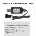 Miniatyrbild 2 av 4: USB Universal RC-laddarkabel med SM-4P-kontakt för 2S 7,4V LiPo-batteri Kompatibel RC-bil / bil / flygplan