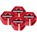 Pikkukuva 3 / 6: Hex-navan sovittimet, 12 mm Universaali HSP Sakura 1/10 mittakaavan RC-autoille (4 kpl) (6 mm - punainen)