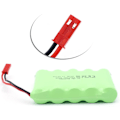 Pikkukuva 3 / 5: RC-akku 6V 2400mAh, Ladattava Ni-MH AA-akku, JST-liittimellä, RC-autolle, RC-veneelle, RC-säiliölle, Sähkötyökaluille | Mitat 52x72x15mm