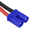 Pikkukuva 4 / 4: EC2-banaanikontakti uros - T-liitin naaras sovitin hone RC lipo -akulle 16AWG Cm 10