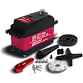 Pikkukuva 1 / 4: Servomoottori metallivaihteella DS5180 7,4 V suuri vääntömomentti 80KG digitaalinen servo 18T-urilla Baja Car 1/10 mallikuorma-autoon (180 astetta)