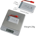 Miniatyrbillede 2 af 4: Li-Po Batteri 3.7V 1800mAh 25C | Med JST-stik til JJRC H11D, H11C, HQ898B | Høj kapacitet og optimal ydeevne | Ideel erstatning