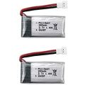 Miniatyrbild 1 av 4: 3.7v 380mAh LiPo Batteri 2 stycken Hubsan X4, H107c, H107d, H107L, Syma X11, X11C, HS170 | Idealisk för RC Quadcopters, RC helikoptrar, silver