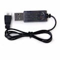 Miniatyrbillede 4 af 4: USB-ladekabel til Syma X5C RC quadcopter | Let at bruge | Fremstillet af kvalitetsplast og metal, sort, plast
