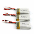 Miniatyrbild 2 av 4: Set med 3 LiPo-batterier 7.4V 700mAh för MJX X600 Drone | Batteristorlek: 55 X 30 X 17 mm - Vikt: 52 gram | Uppladdningsbar, Hög Kapacitet, Silver