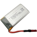 Pikkukuva 4 / 4: Korvaava akku 3.7V 850mAh Li-Po Syma X56, X56W, X54HW, X54HC Droneen | Hopea | Koko 50 x 26 x 9 mm - 50 gr