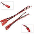 Miniatyrbillede 3 af 4: 20 par 22 AWG JST-stik, 2-polet han-hun stik, JST-stik, kabel til LED-lysbånd RC-batteri Legetøj Cm 10 og Cm 15