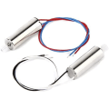 Miniatyrbild 1 av 4: Set med 2 motorer för Syma X5 X5C JXD385 V272 H107 Drone | 1 motor medurs, 1 moturs | Mått 20x7 mm, Kugghjul 3.2 mm, Silver, Plast