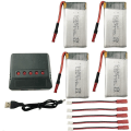 Pikkukuva 2 / 4: 4 kpl 3,7 V 850 mAh Li-Po -varaparistoa Quadricopter RC Drone Syma X56 X56W X54HW X54HC -taitettavaan