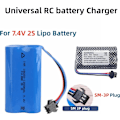 Miniatyrbillede 4 af 5: USB batterilader til 7.4V 2S LiPo-batterier | SM-3P-tilslutning | Sikker og alsidig opladning | Let og bærbar | Kompatibel med RC Bil/Drone/Båd
