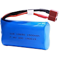 Miniatyrbillede 2 af 4: 1 stk. Li-Ion-batteri 7,4 V 1500 mAH til 12428 / FY01 / FY02 / FY03 Genopladeligt tilbehør Reservedele til fjernstyrede RC-biler