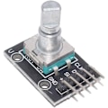 Miniatyrbillede 2 af 5: Roterende kodemodul KY-040 | Til Raspberry Pi og Arduino | Drejelig og trykbar | Uendelige anvendelser | Styreenhed til lyssensor, metal